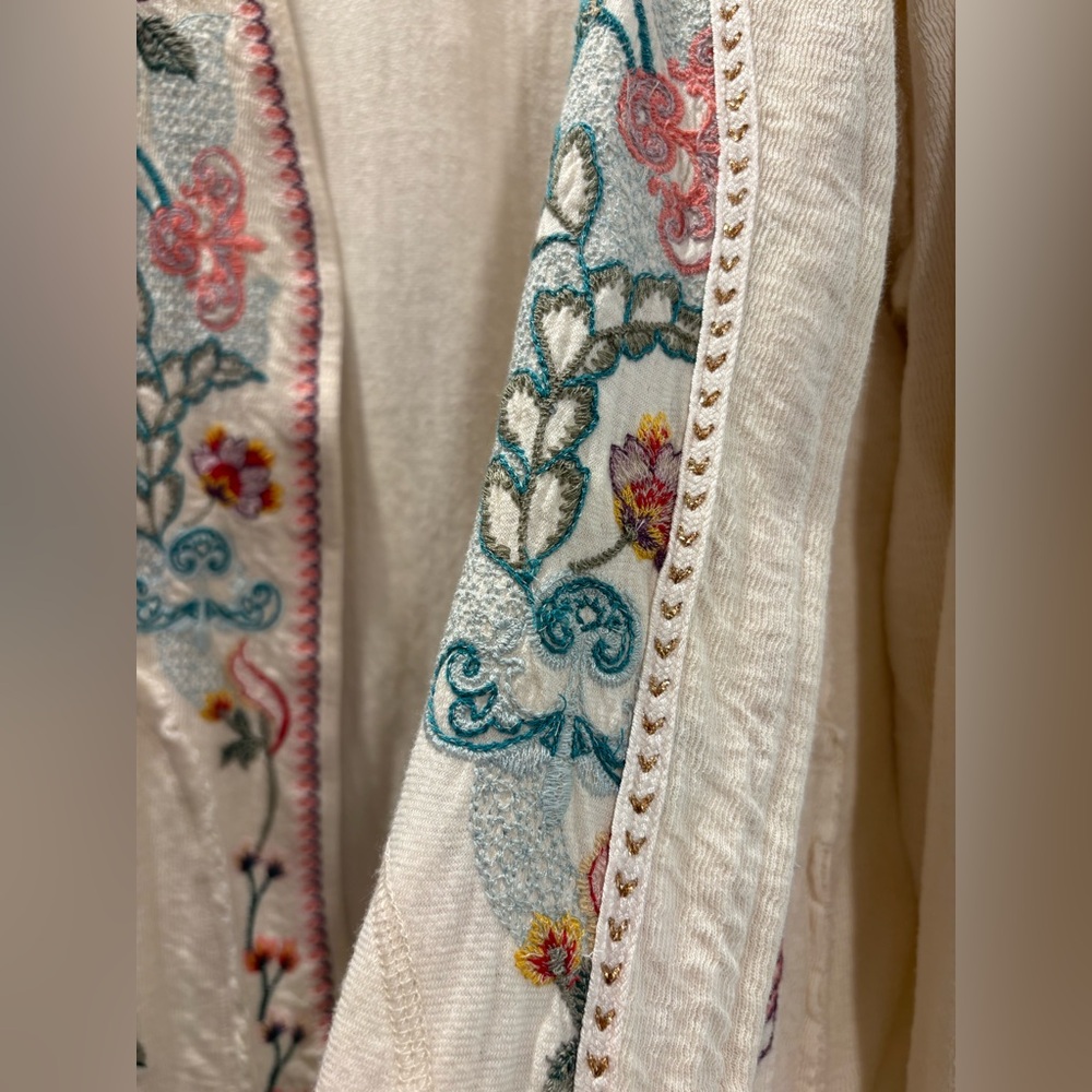 Johnny Was Biya Lola Cardigan Ecru - Picture 7 of 9